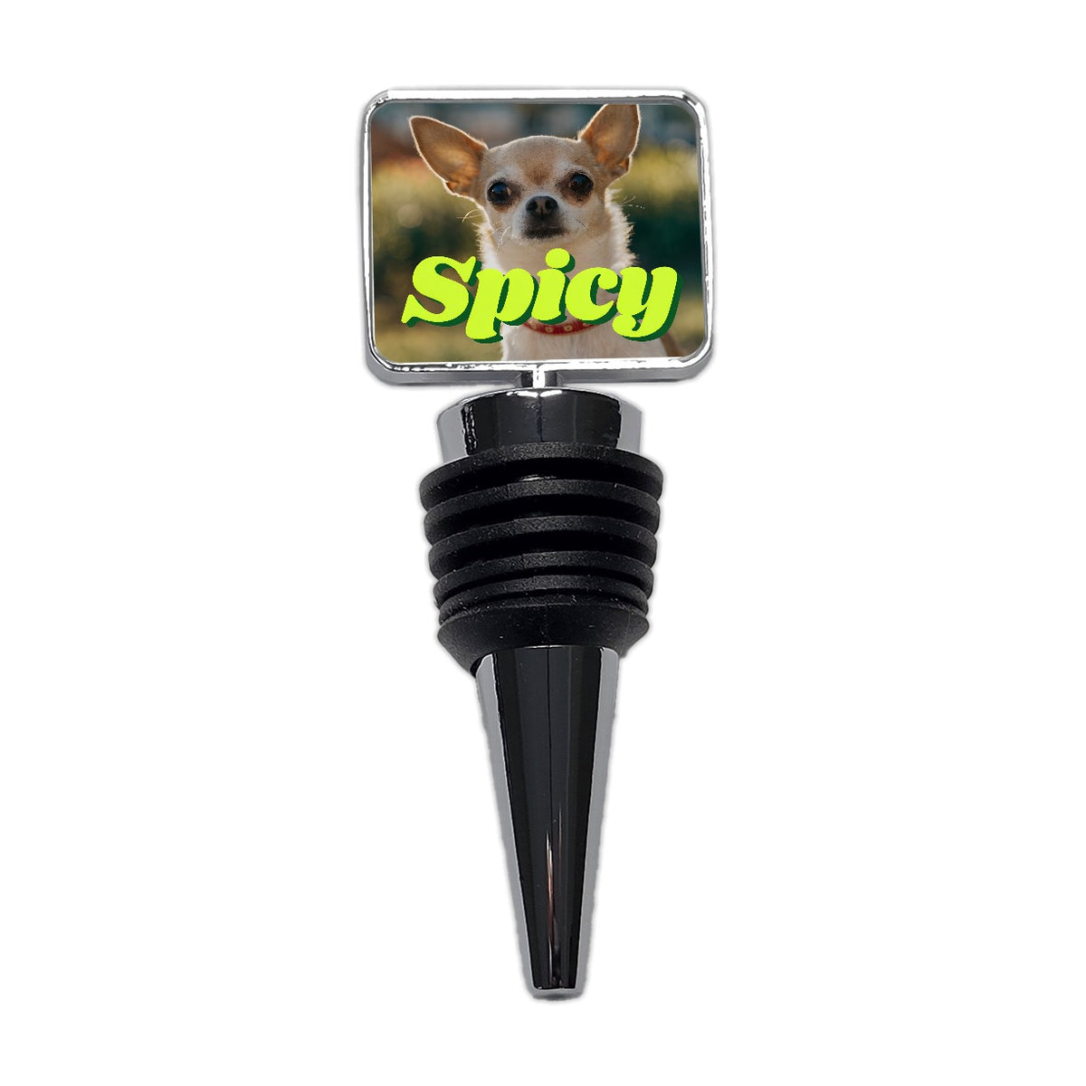 Spicy Chihuahua Dog Funny Wine Bottle Stopper