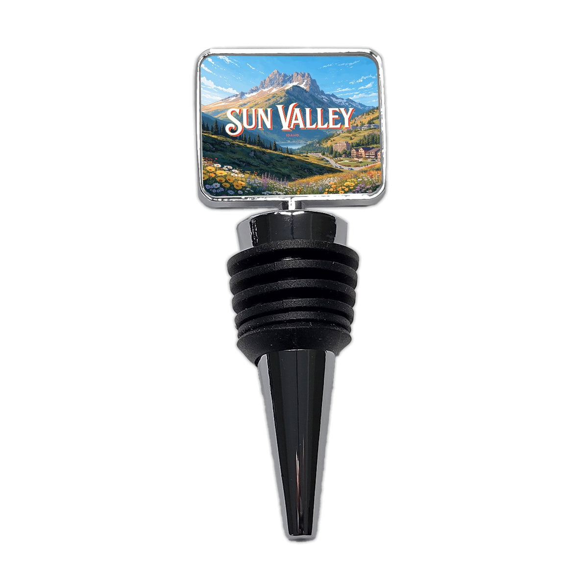 Sun Valley Idaho Travel Wine Bottle Stopper