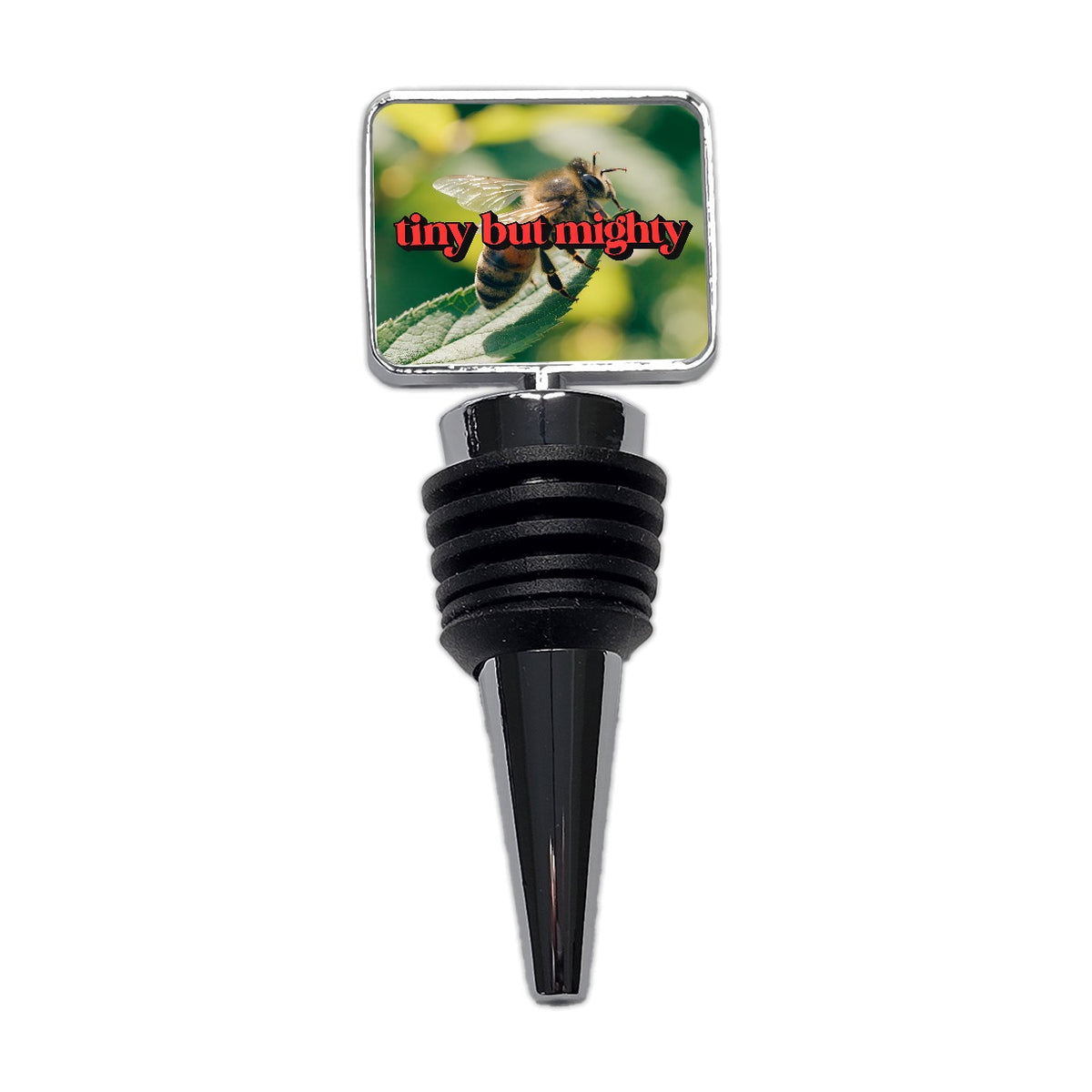 Tiny But Mighty Bee Funny Wine Bottle Stopper