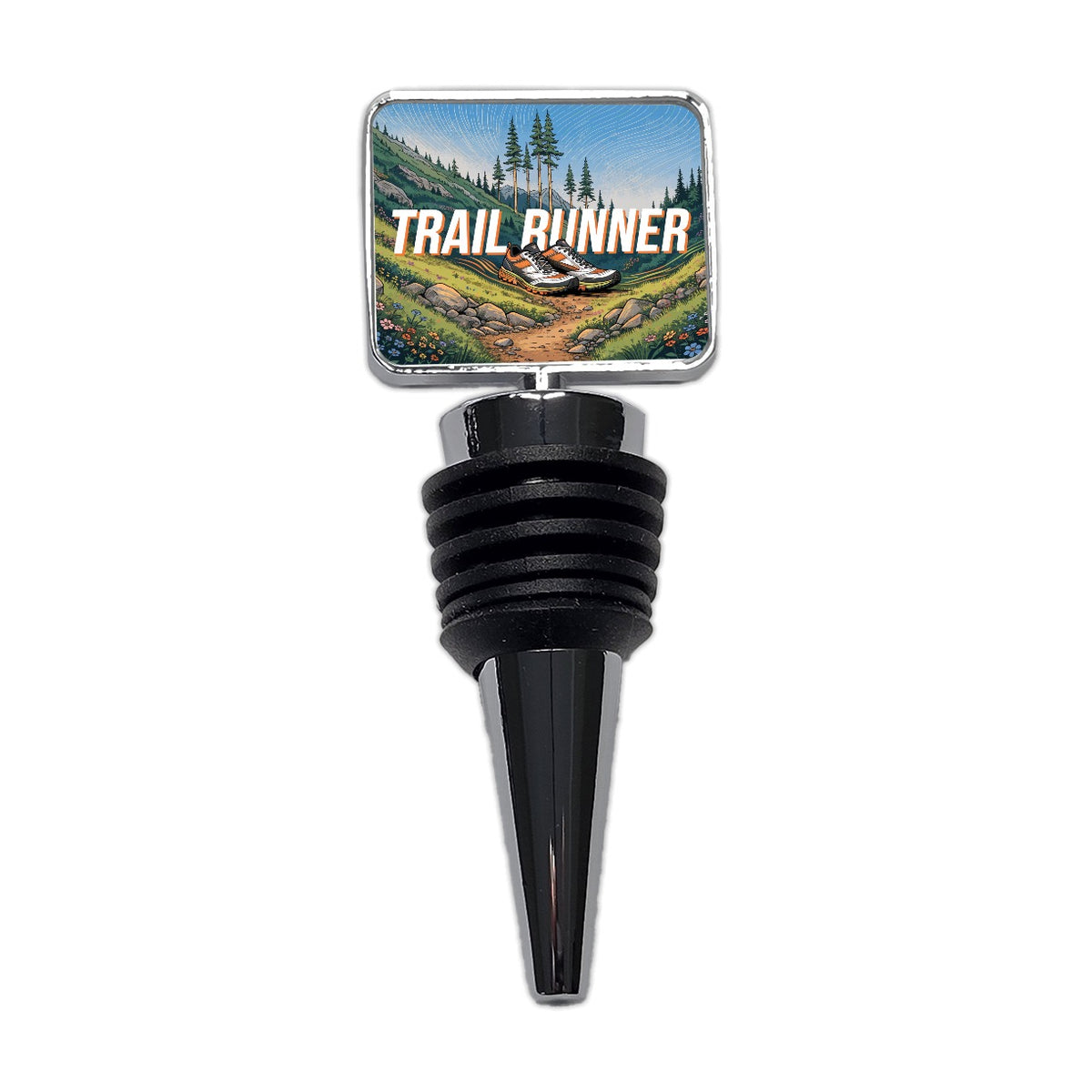 Trail Runner Running Wine Bottle Stopper