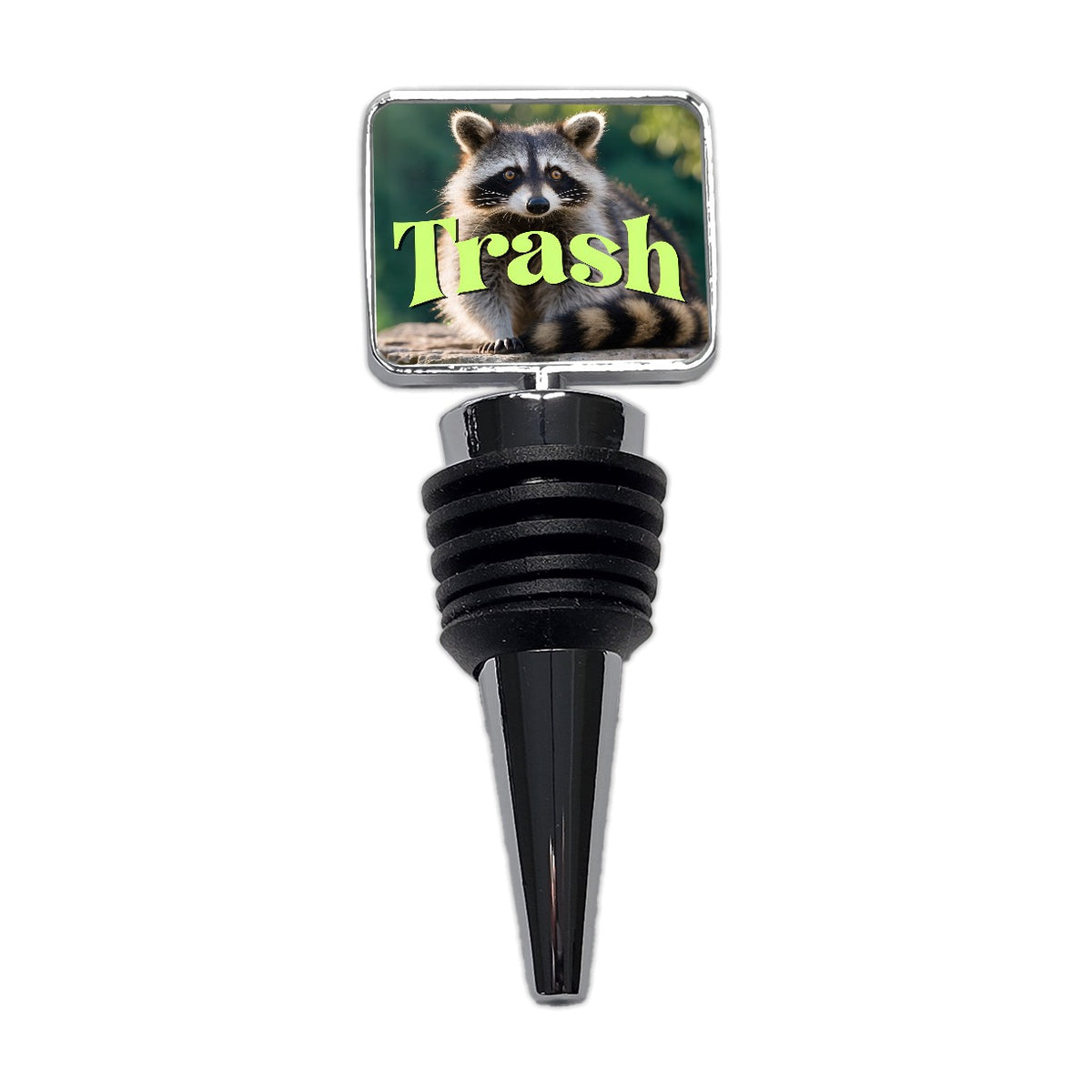 Trash Raccoon Funny Wine Bottle Stopper