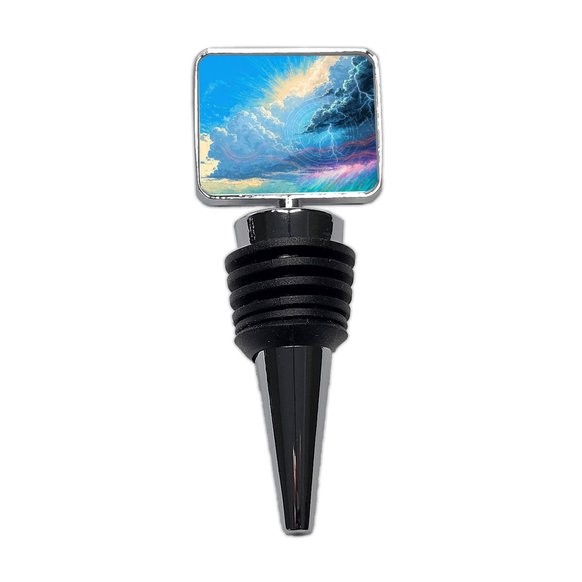 Weather Stormy Sky Lightning Wine Bottle Stopper