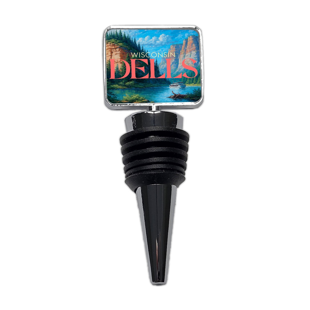 Wisconsin Dells Travel Wine Bottle Stopper