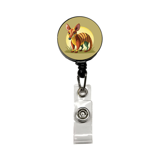 Aardvark Animal Retractable ID Key Card Name Tag Badge Holder with Clip