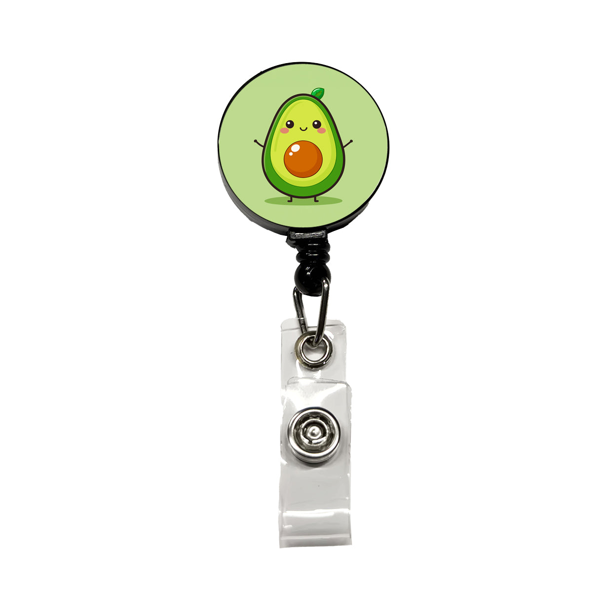 Avocado Cute Retractable ID Key Card Name Tag Badge Holder with Clip
