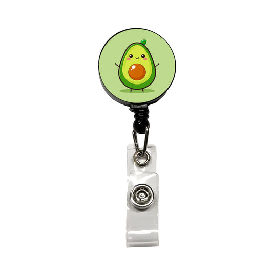 Avocado Cute Retractable ID Key Card Name Tag Badge Holder with Clip