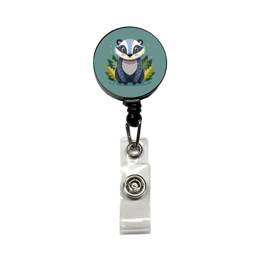 Badger Cute Retractable ID Key Card Name Tag Badge Holder with Clip