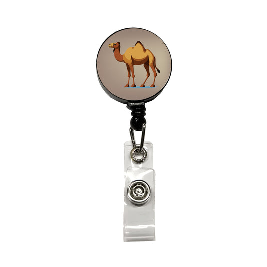 Camel Standing Retractable ID Key Card Name Tag Badge Holder with Clip