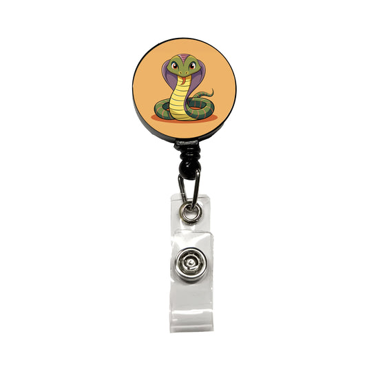 Cobra Snake Cute Retractable ID Key Card Name Tag Badge Holder with Clip