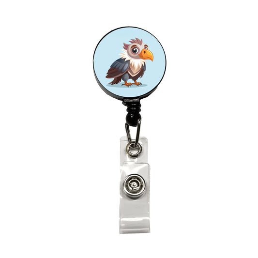 Condor Bird Cute Retractable ID Key Card Name Tag Badge Holder with Clip