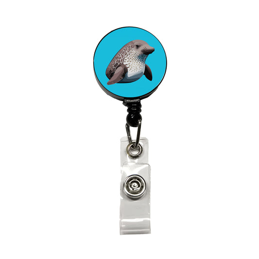 Dugong Sea Cow Retractable ID Key Card Name Tag Badge Holder with Clip