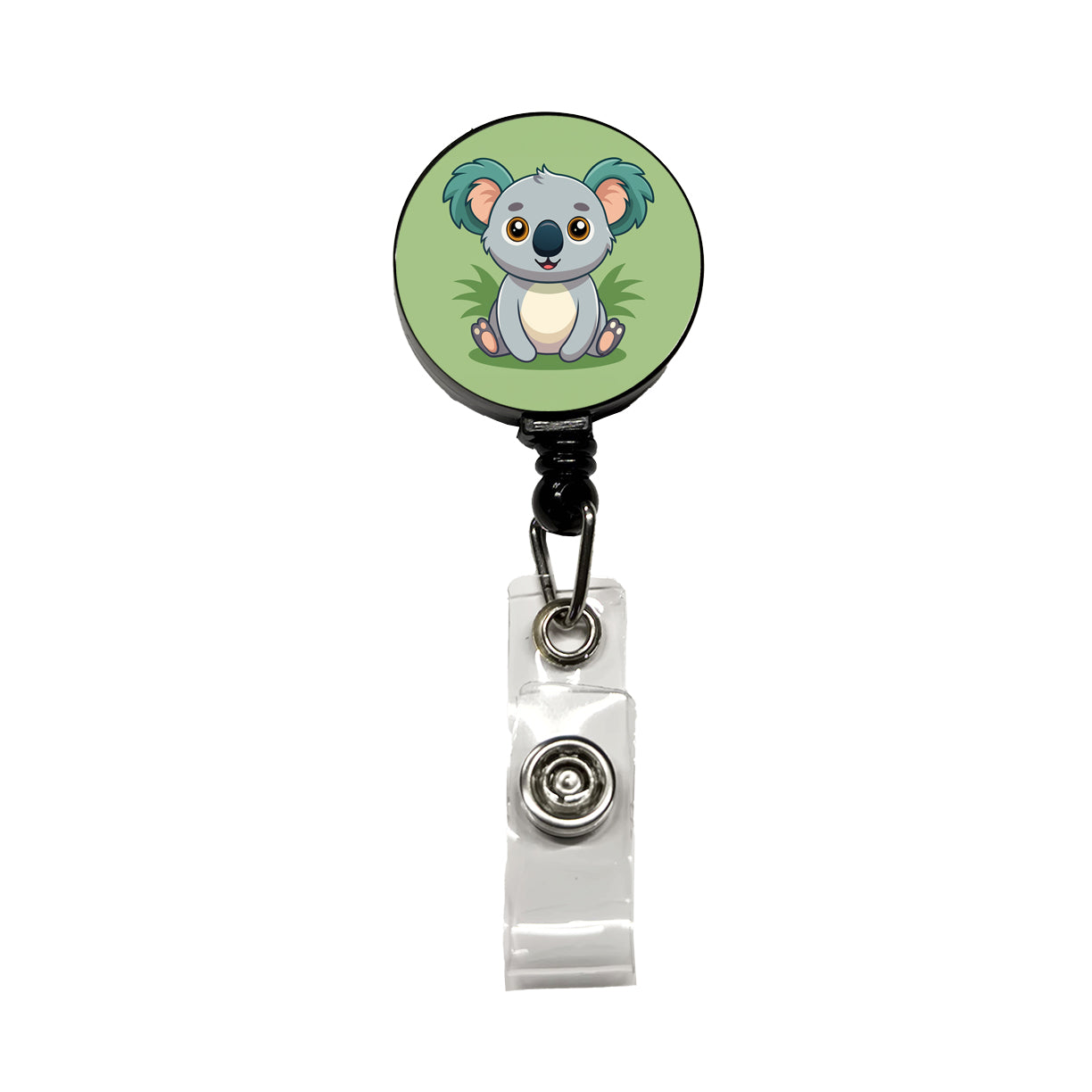 Koala Cute Retractable ID Key Card Name Tag Badge Holder with Clip