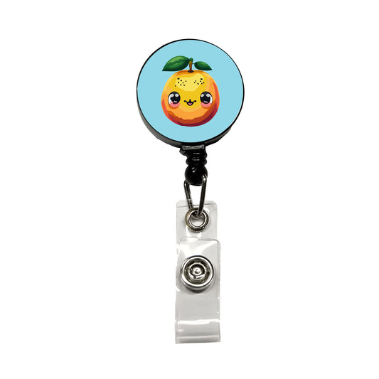 Mango Fruit Kawaii Retractable ID Key Card Name Tag Badge Holder with Clip