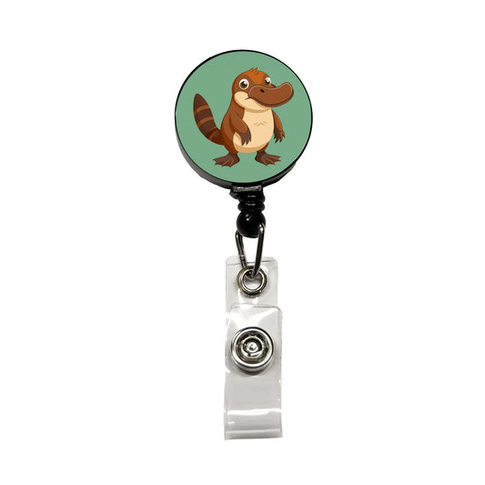 Platypus Cute Retractable ID Key Card Name Tag Badge Holder with Clip