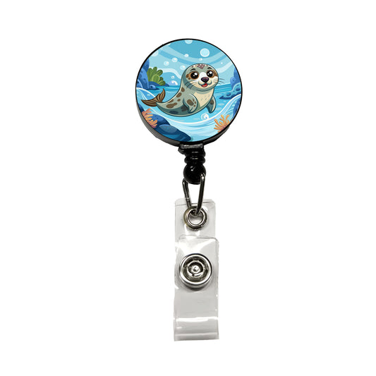 Seal in Water Cute Retractable ID Key Card Name Tag Badge Holder with Clip