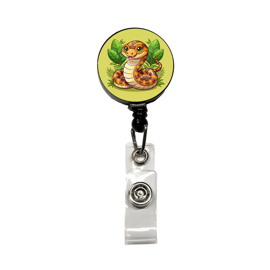 Snake Cute Retractable ID Key Card Name Tag Badge Holder with Clip