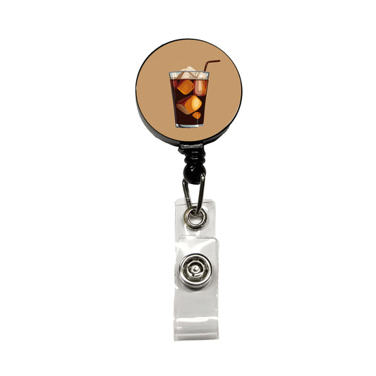 Soda Cola Pop Soft Drink Retractable ID Key Card Name Tag Badge Holder with Clip