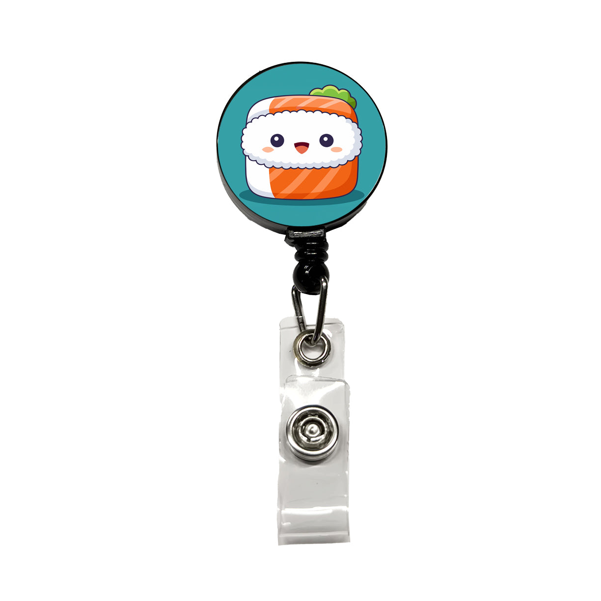 Sushi Food Cute Retractable ID Key Card Name Tag Badge Holder with Clip