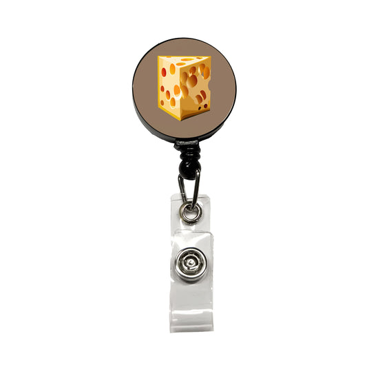 Swiss Cheese Retractable ID Key Card Name Tag Badge Holder with Clip