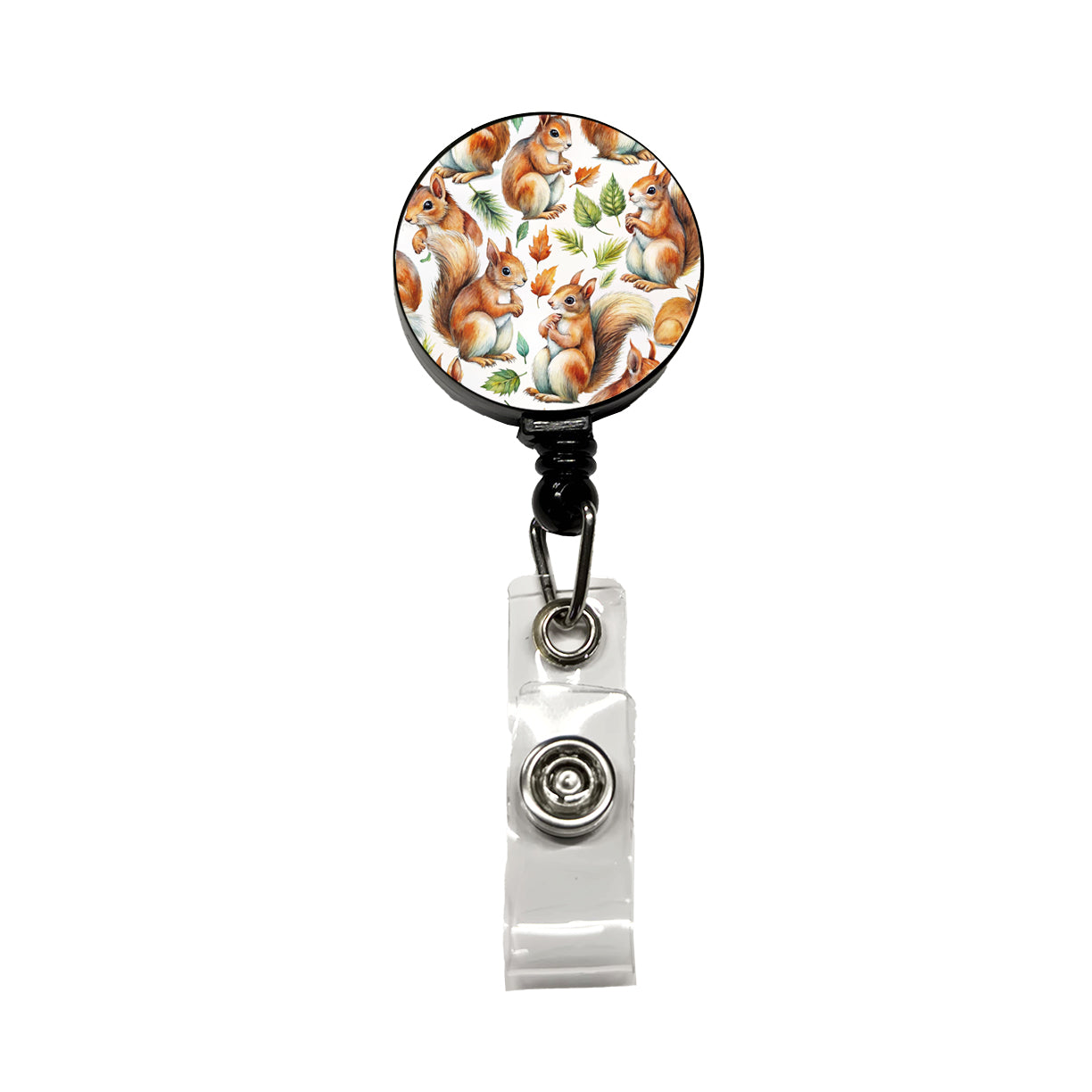 Bunch Of Squirrels Retractable ID Key Card Name Tag Badge Holder with Clip