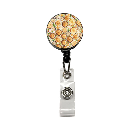 Lots Of Logs Retractable ID Key Card Name Tag Badge Holder with Clip