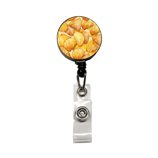 Lots Of Potato Chips Retractable ID Key Card Name Tag Badge Holder with Clip