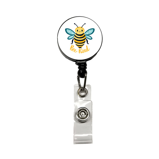 Bee Be Kind Cute Sweet Retractable ID Key Card Name Tag Badge Holder with Clip