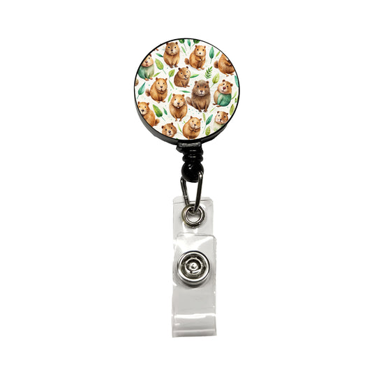 Lots Of Sweet Beavers Retractable ID Key Card Name Tag Badge Holder with Clip