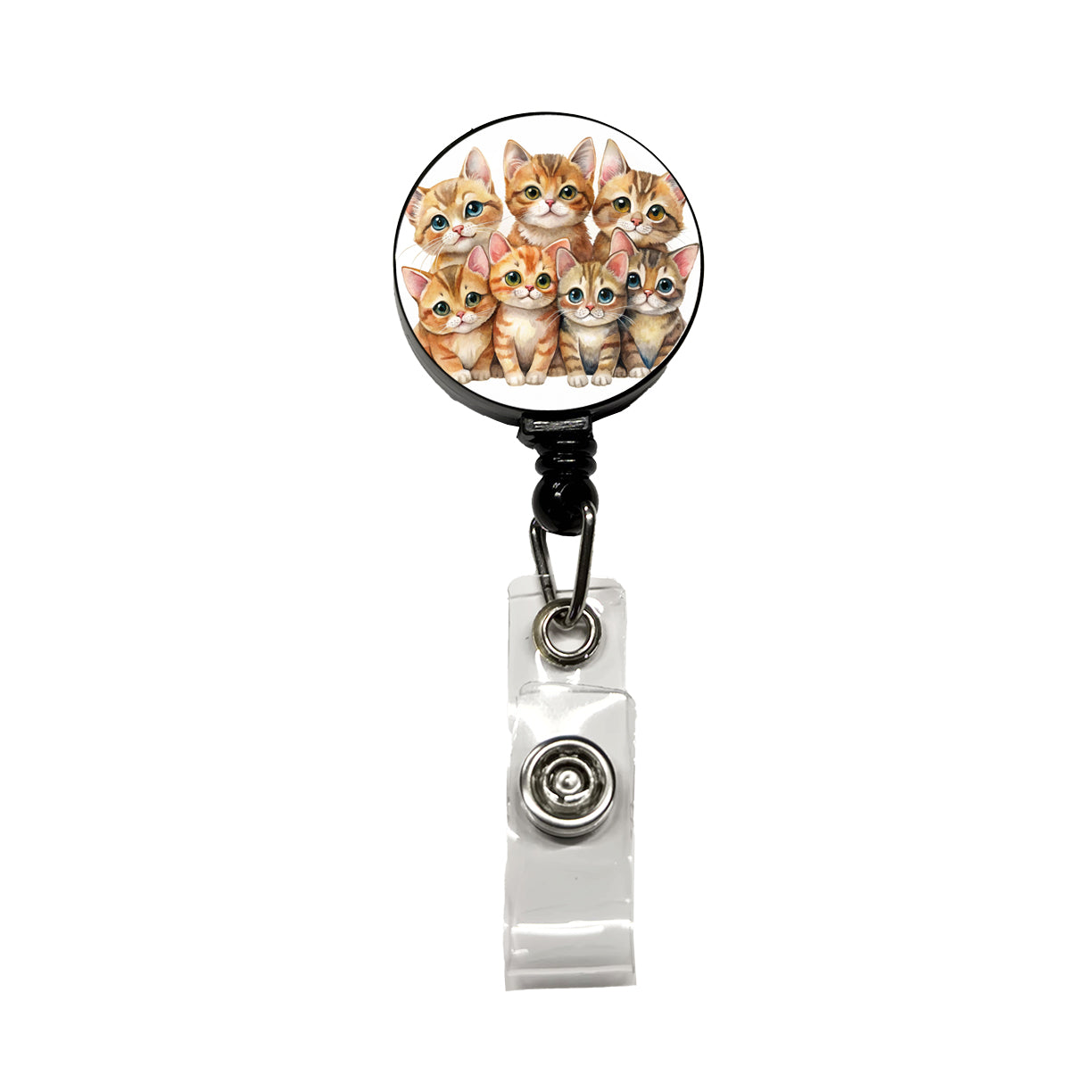 Sweet Havana Brown Cats Retractable ID Key Card Name Tag Badge Holder with Clip