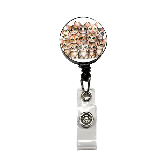 Sweet Sokoke Cats Retractable ID Key Card Name Tag Badge Holder with Clip