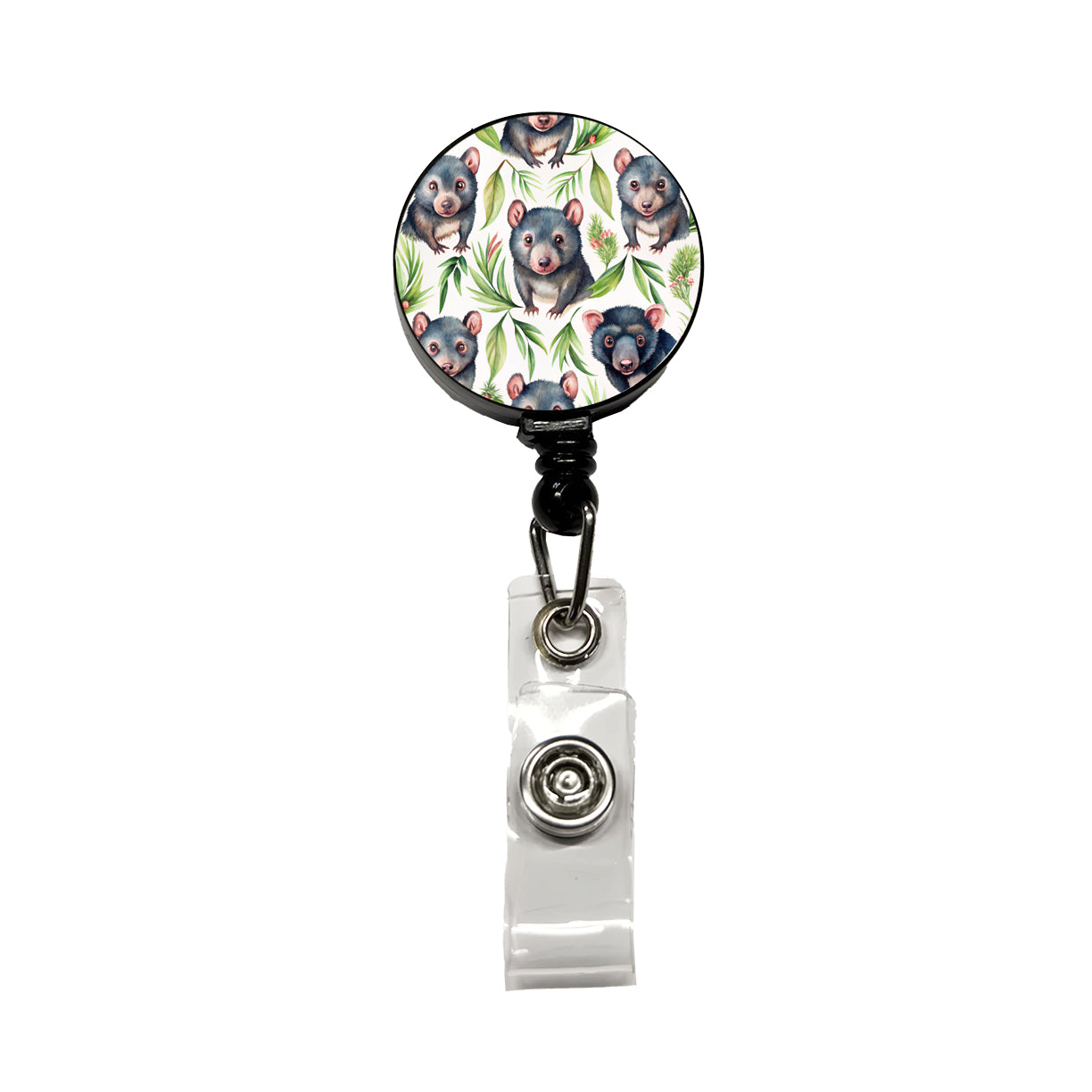 Sweet Tasmanian Devils Retractable ID Key Card Name Tag Badge Holder with Clip
