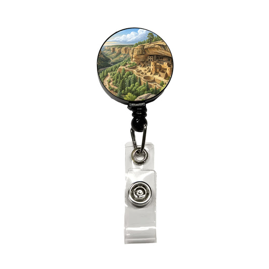 Mesa Verde National Park Colorado Retractable ID Key Card Name Tag Badge Holder with Clip