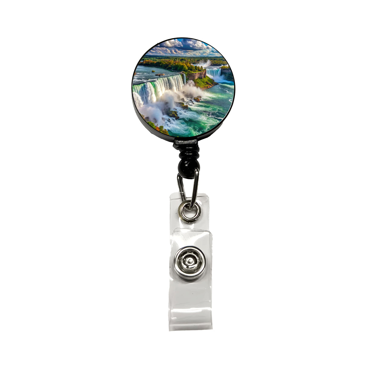 Niagara Falls New York Retractable ID Key Card Name Tag Badge Holder with Clip