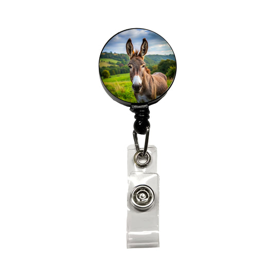 Donkey Retractable ID Key Card Name Tag Badge Holder with Clip