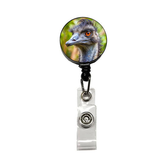Emu Retractable ID Key Card Name Tag Badge Holder with Clip