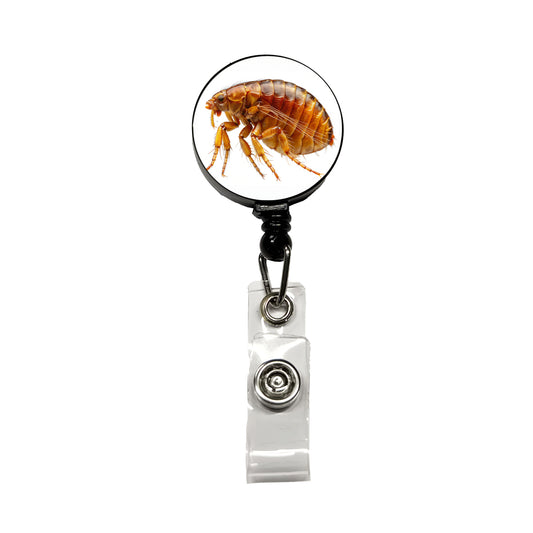 Flea Retractable ID Key Card Name Tag Badge Holder with Clip