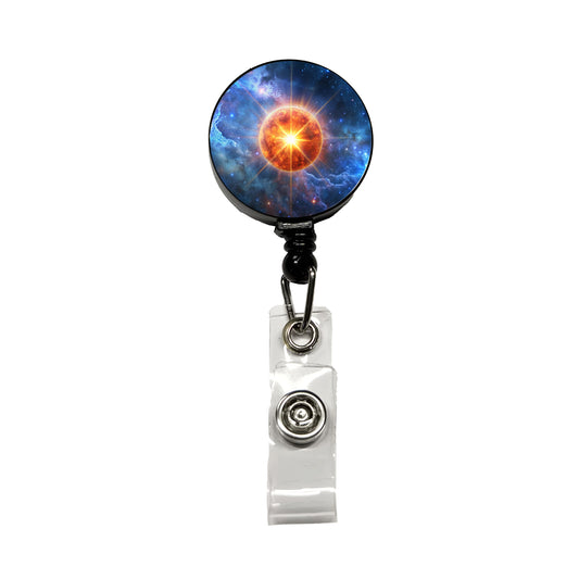 Star Going Nova Sci-fi Galaxy Space Retractable ID Key Card Name Tag Badge Holder with Clip