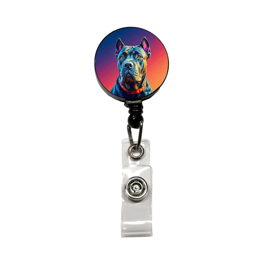 Cane Corso Dog Pop Art Retractable ID Key Card Name Tag Badge Holder with Clip