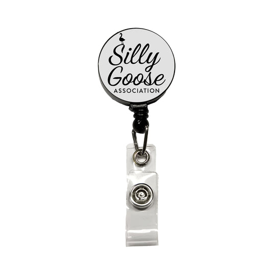 Silly Goose Association Cute Retractable ID Key Card Name Tag Badge Holder with Clip