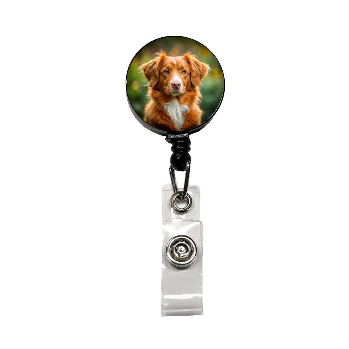 Nova Scotia Duck Tolling Retriever Dog Photo Retractable ID Key Card Name Tag Badge Holder with Clip