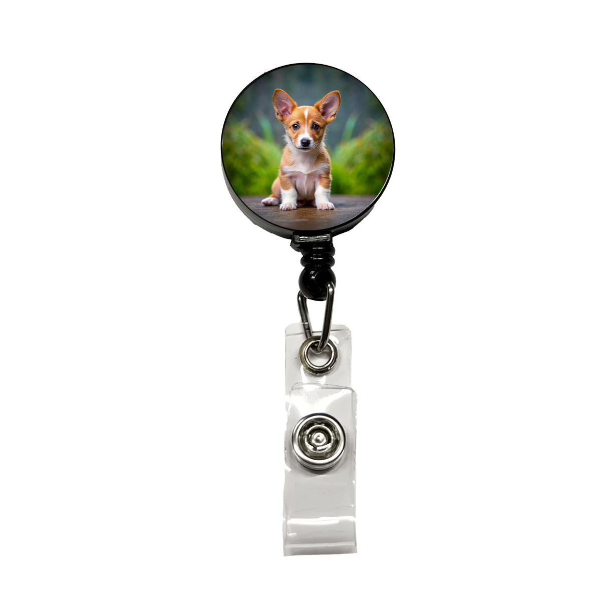 Portuguese Podengo Pequeno Dog Puppy Photo Retractable ID Key Card Name Tag Badge Holder with Clip