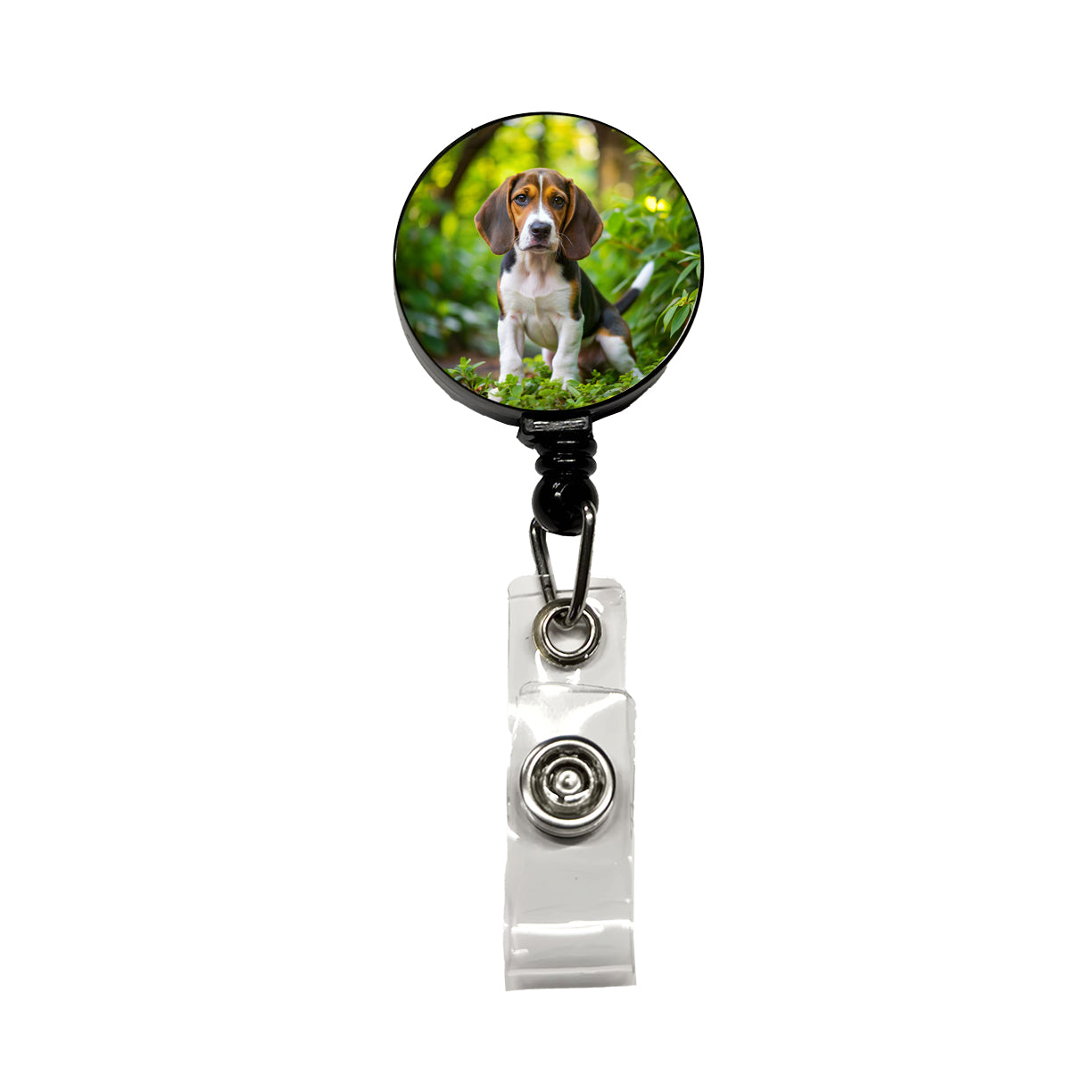 Treeing Walker Coonhound Dog Puppy Photo Retractable ID Key Card Name Tag Badge Holder with Clip
