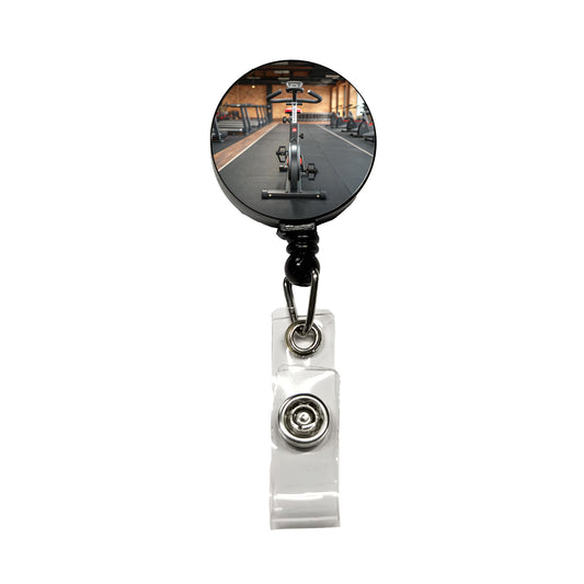 Exercise Bike Cycle Bicycle Retractable ID Key Card Name Tag Badge Holder with Clip