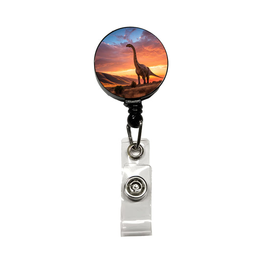 Gigantosaurus Sunset Hills Dinosaur Retractable ID Key Card Name Tag Badge Holder with Clip