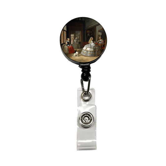 Las Meninas By Diego Velazquez Inspired By Retractable ID Key Card Name Tag Badge Holder with Clip