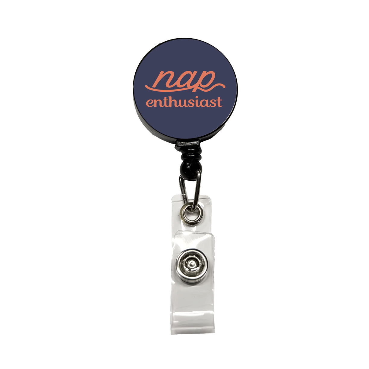 Nap Enthusiast Funny Retractable ID Key Card Name Tag Badge Holder with Clip