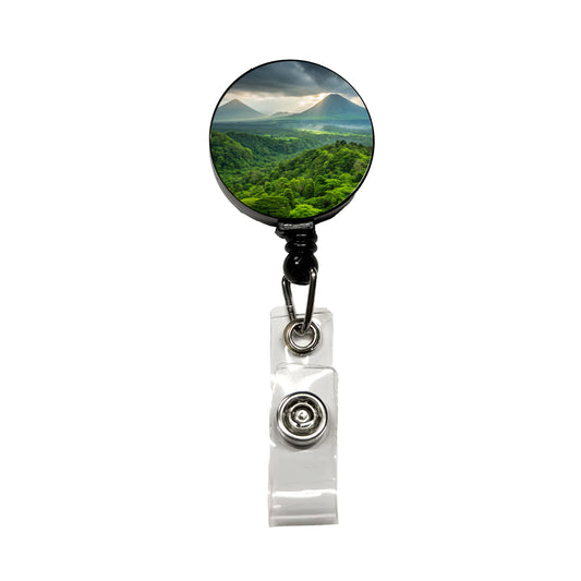 Volcanoes National Park Hawaii Retractable ID Key Card Name Tag Badge Holder with Clip
