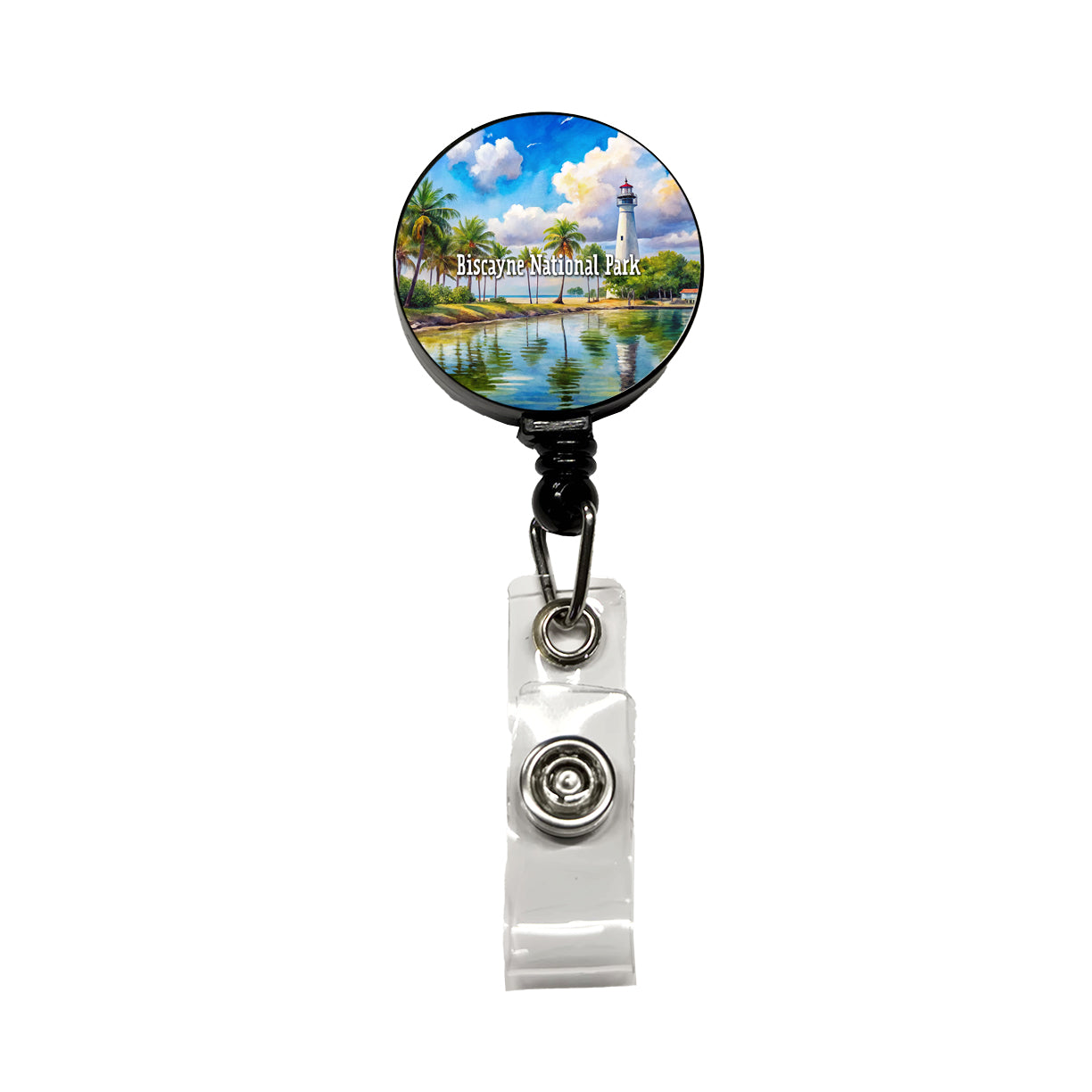 Biscayne National Park Florida Retractable ID Key Card Name Tag Badge Holder with Clip
