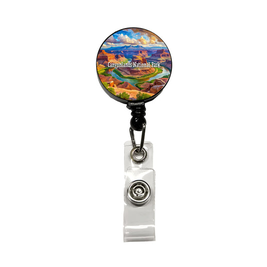Canyonlands National Park Utah Retractable ID Key Card Name Tag Badge Holder with Clip