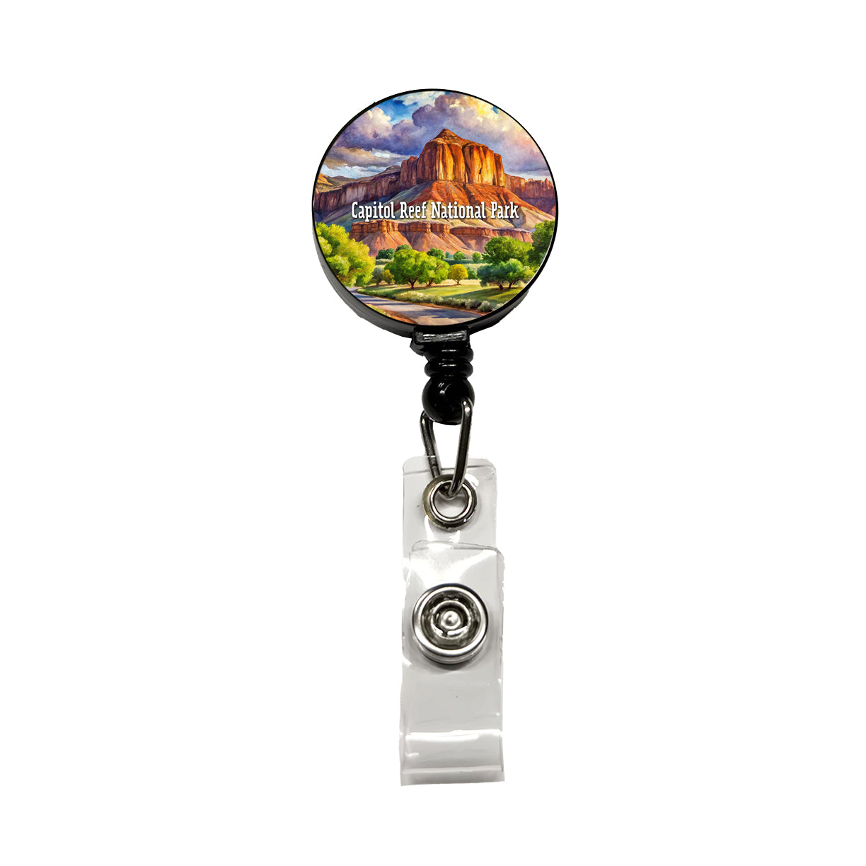 Capitol Reef National Park Utah Retractable ID Key Card Name Tag Badge Holder with Clip
